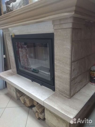 Печь отопительная камин на дровах