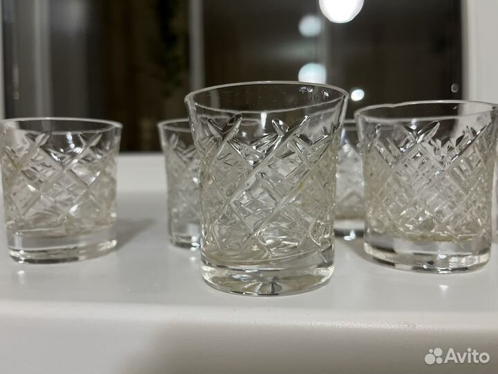 Рюмки большие хрустальные СССР