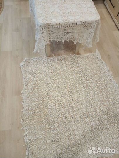 Скатерть вязанная СССР хлопок