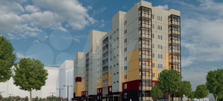 2-к. квартира, 54,4 м², 7/9 эт.