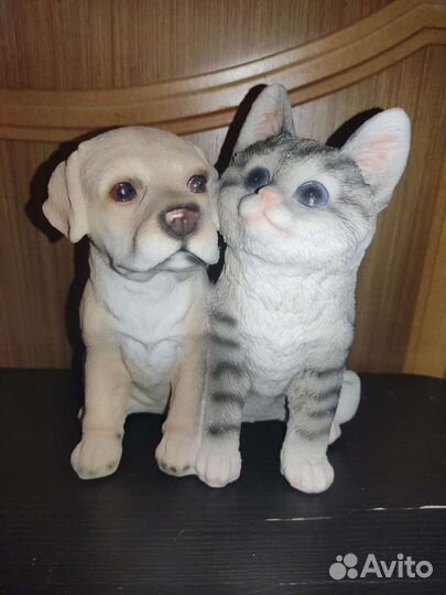 Статуэтка фигурка кошка и собака