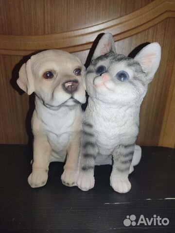 Статуэтка фигурка кошка и собака