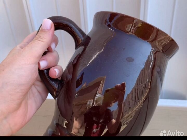 Винтажный глиняный кувшин времен СССР