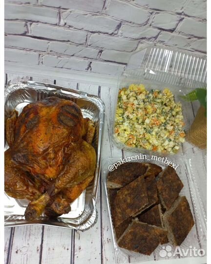 Курица жареный