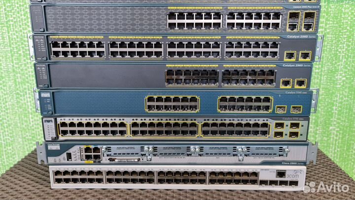 Сетевое оборудование cisco, hp, 3com