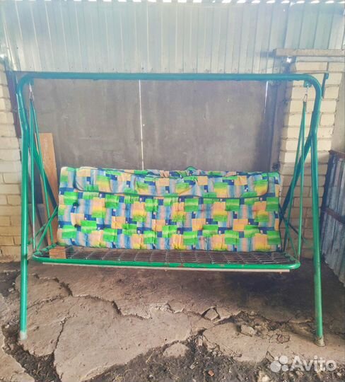 Садовые качели бу
