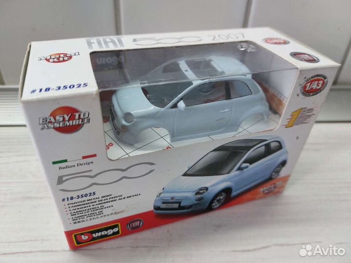 Сборная модель fiat 500 1:43