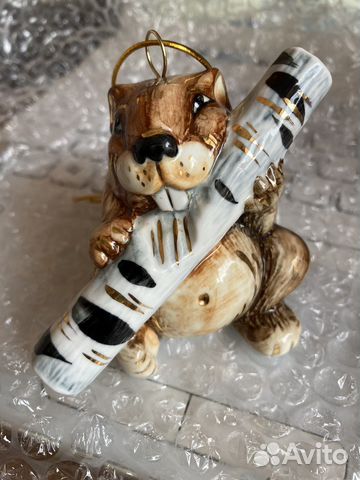 Бобер елочная игрушка