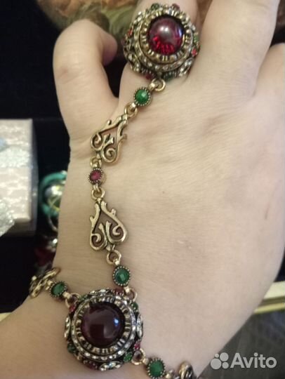 Винтажное восточное украшение, браслет-слейв