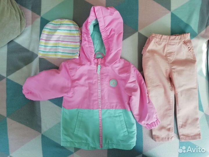 Куртка весенняя для девочки 80 комплект