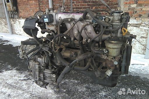Двигатель в сборе двс toyota carina AT170 5A-FE 19