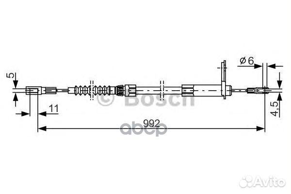 1 987 477 899 трос ручника л. MB S-Class 99 1