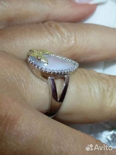 Натуральный перламутр, серебро 925