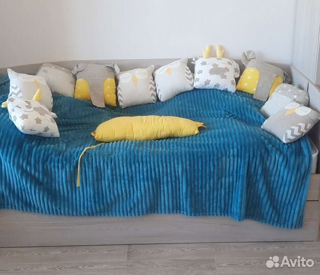 Бортики подушки в детскую кроватку