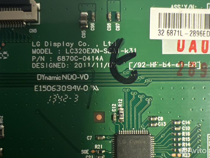 Tcon LC320EXN-SEA1-K31 / 6870C-0414A