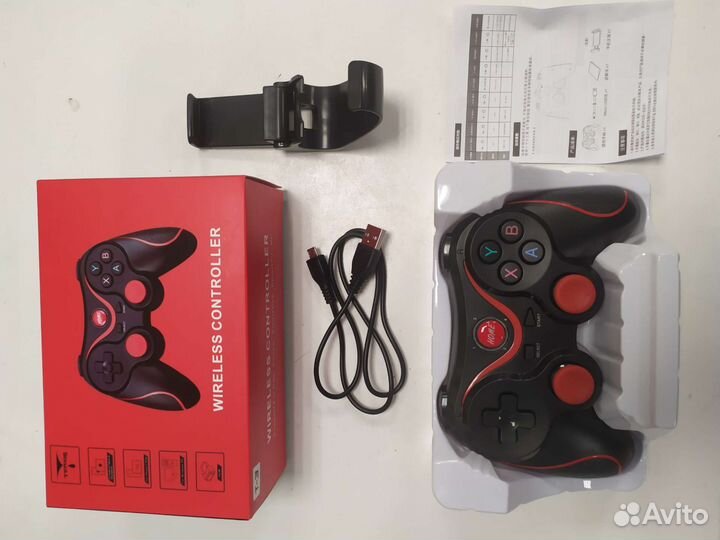 Беспроводной геймпад Wireless Controller с держате