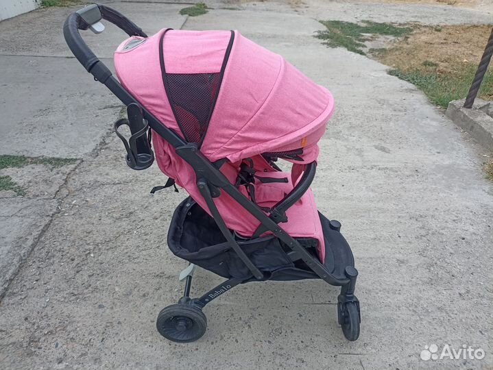 Коляска Babalo Yoya Plus 4 розовая черная рама б/у