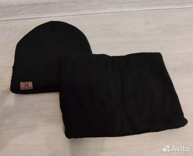 Комплект шапка и снуд женский