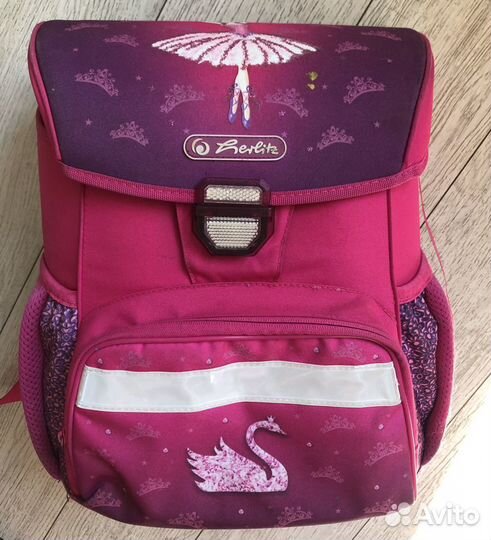 Ранец Herlitzм (ортопедическая спина) с пеналом