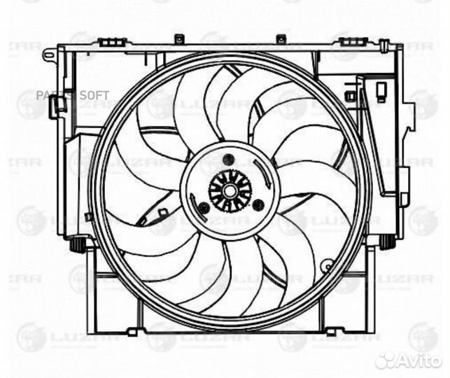 Вентилятор двигателя BMW 5 (F10) 2.0i N20 (с кожух