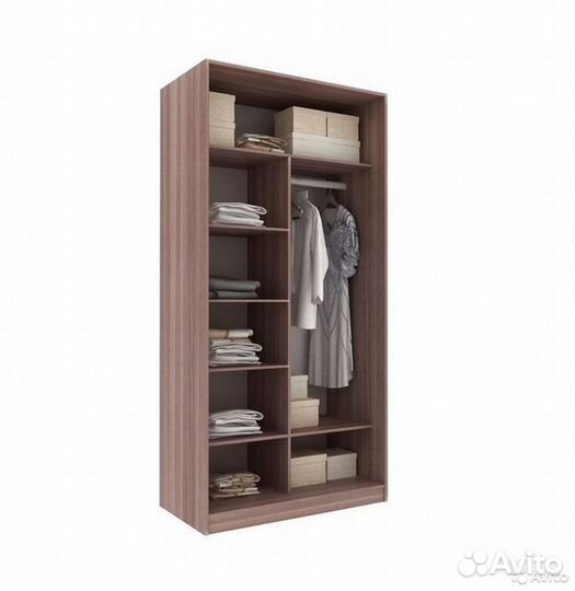 Шкаф-купе белый зеркальный