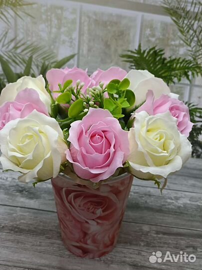 Букет из мыльной пены