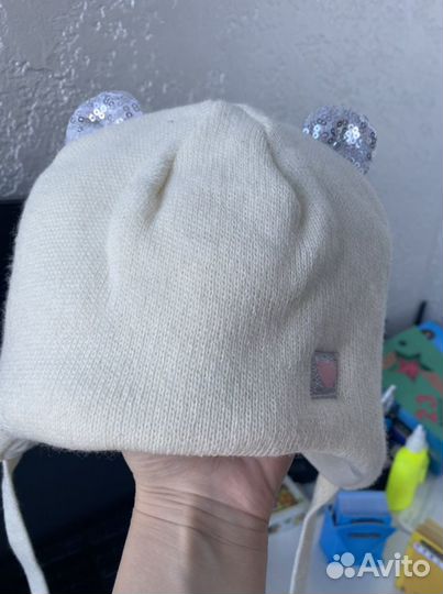 Шапка и снуд для девочки р.46-48