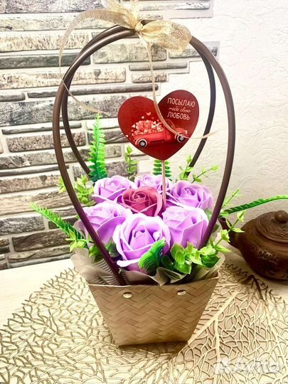 Букет цветов из мыла