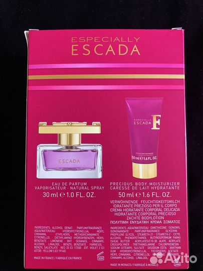 Парфюмерная вода Escada Especially в наборе