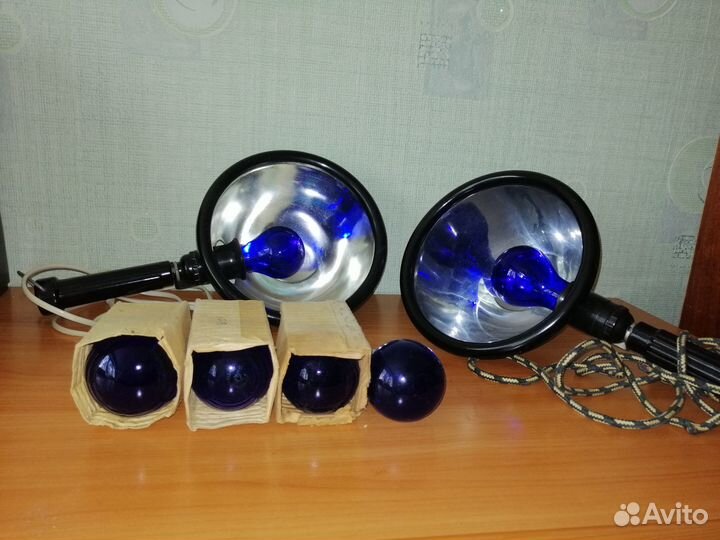 Синяя лампа для прогревания