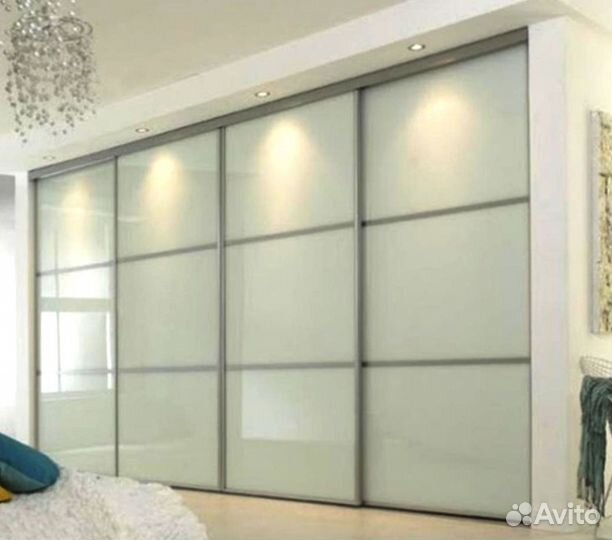 Двери-купе, раздвижные перегородки белый Лакобель