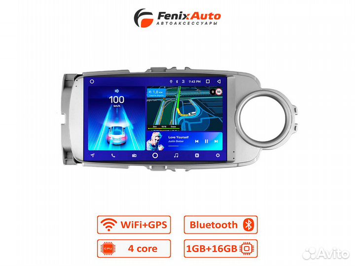 Магнитола Teyes Toyota Yaris / Vitz XP130 Android