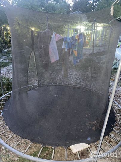 Батут уличный с сеткой