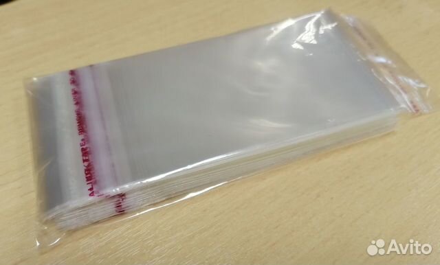 Защитные пакетики для пластиковых карт 100 штук