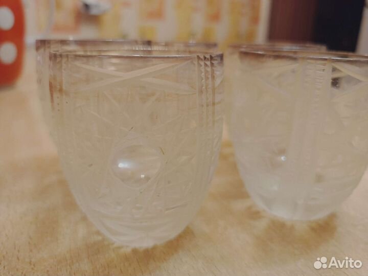 Стопки хрустальные СССР 5 шт