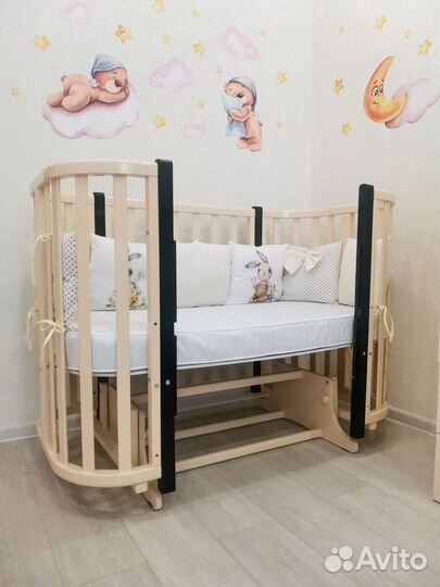 Кроватка детская овальная