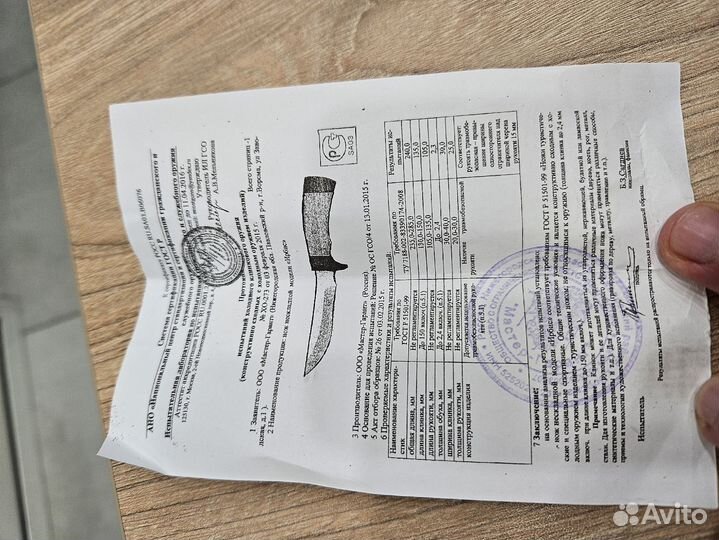 Нож Ворсма 