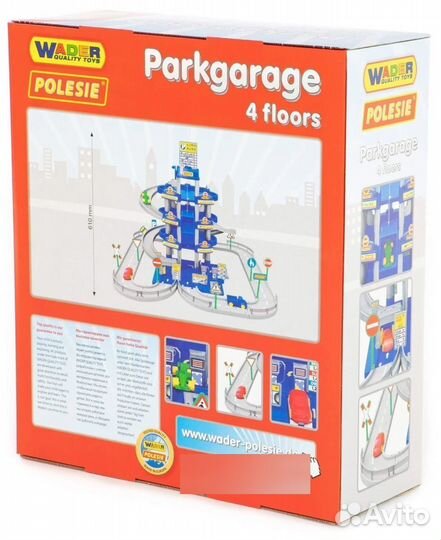 Паркинг Полесье 4-уровневый с дорогой и автомобиля