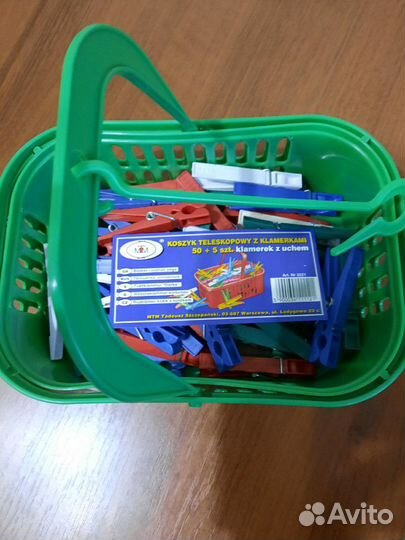 Прищепки в корзиночке. Новые. Чехия и Франция