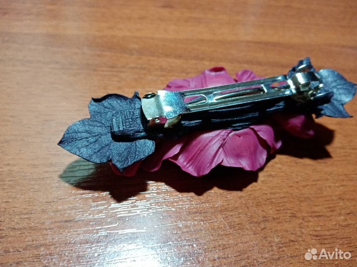 Заколка-автомат «Готический цветок»