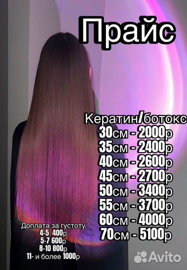 Кератин, ботокс, холодное восстановление