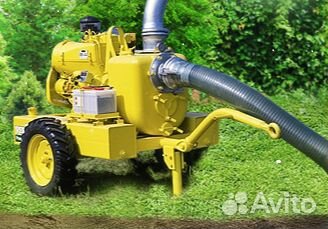 Аренда мотопомпы. Откачка водоёмов, котлованов