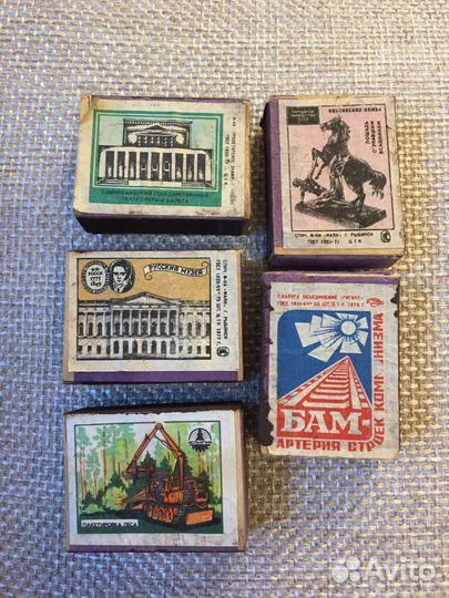 Спички СССР в деревянном коробке