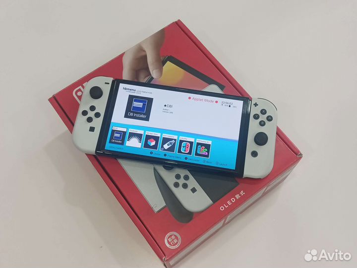 Прошитый Nintendo Switch oled Белый