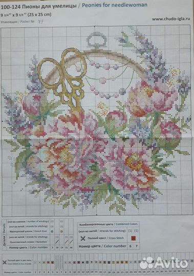 Набор для вышивания крестиком (остатки)