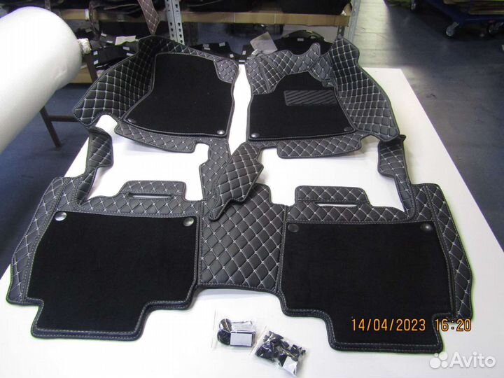 3d коврики из экокожи +вставки эва