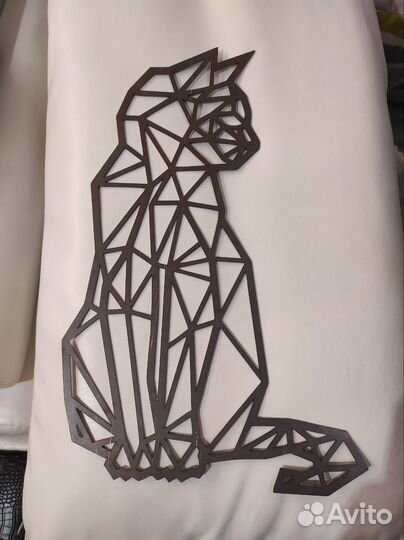 Пано из металла Кошка