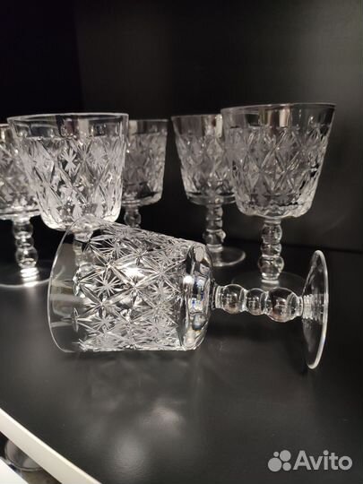 Бокалы ретро хрусталь 70-х Гусь хрустальный 200мл