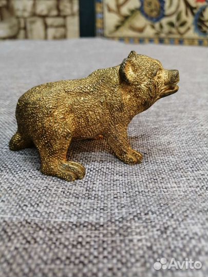 Статуэтка бронза Медведь