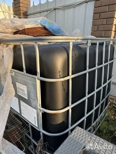 Еврокуб черный чистый / бак для воды/емкость